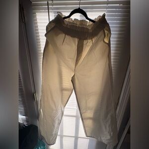 Zenana Outfitters Cream Wide Leg Jeans